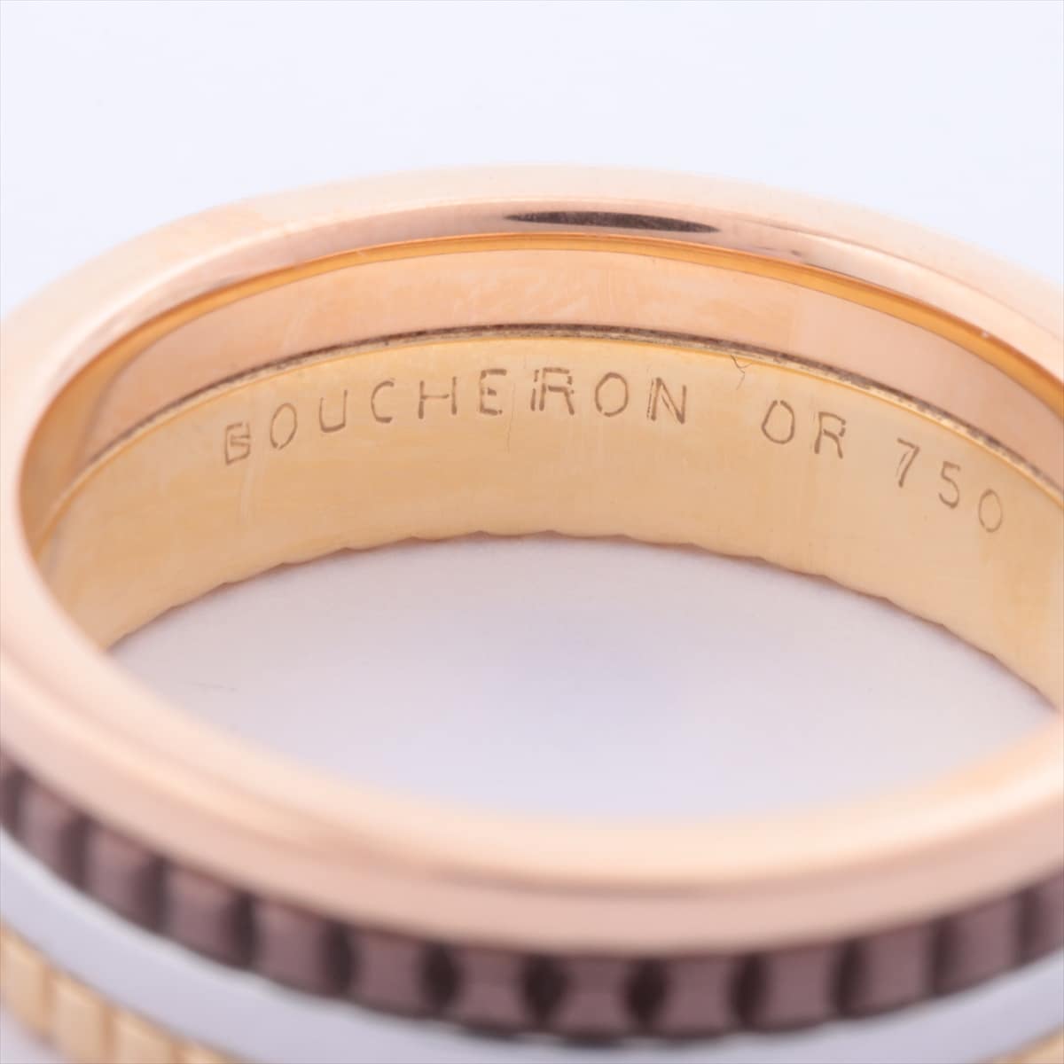 Boucheron Quatre small rings 750YG×PG×WG 11.1g 56