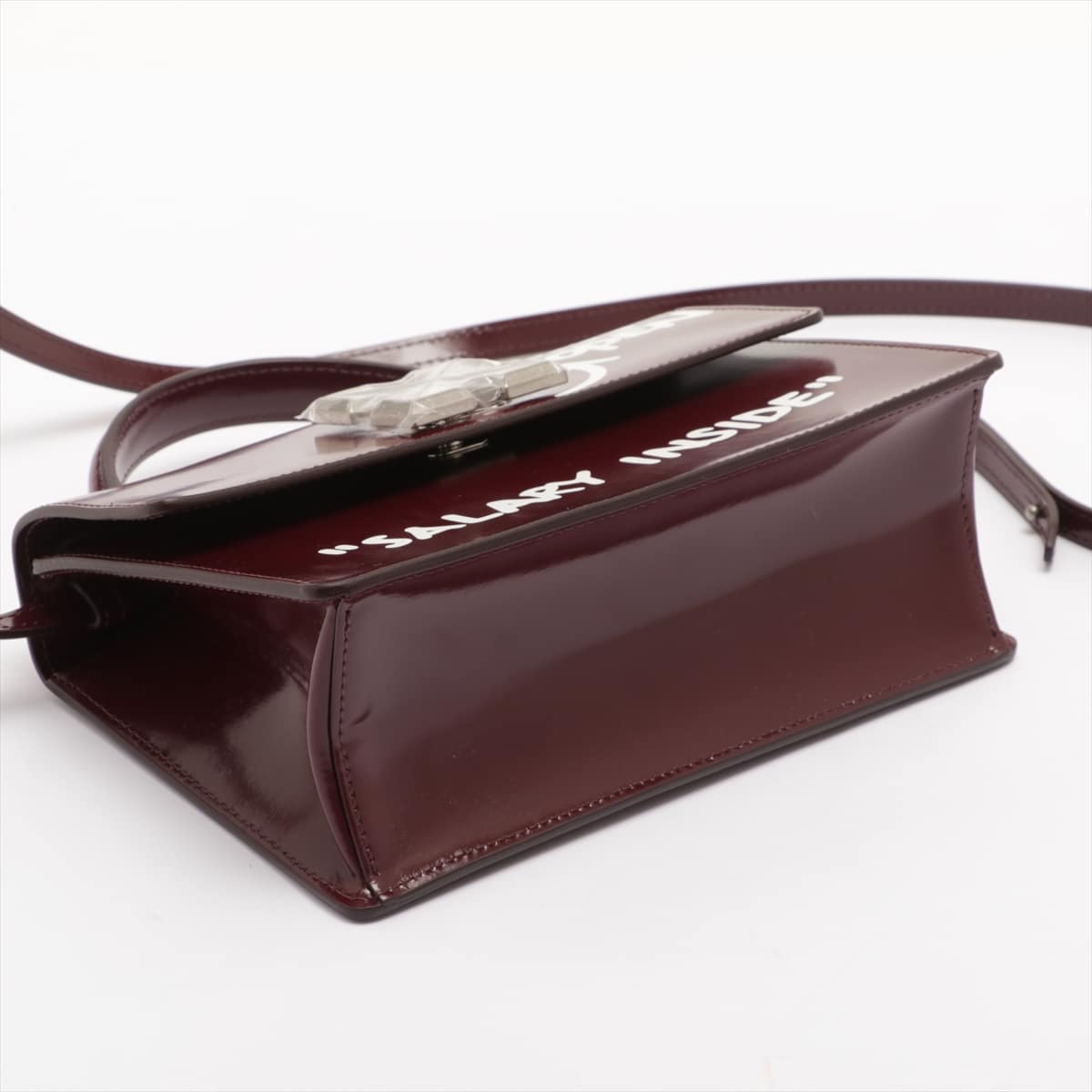Off-White JITNEY Leather 2way handbag Brown
