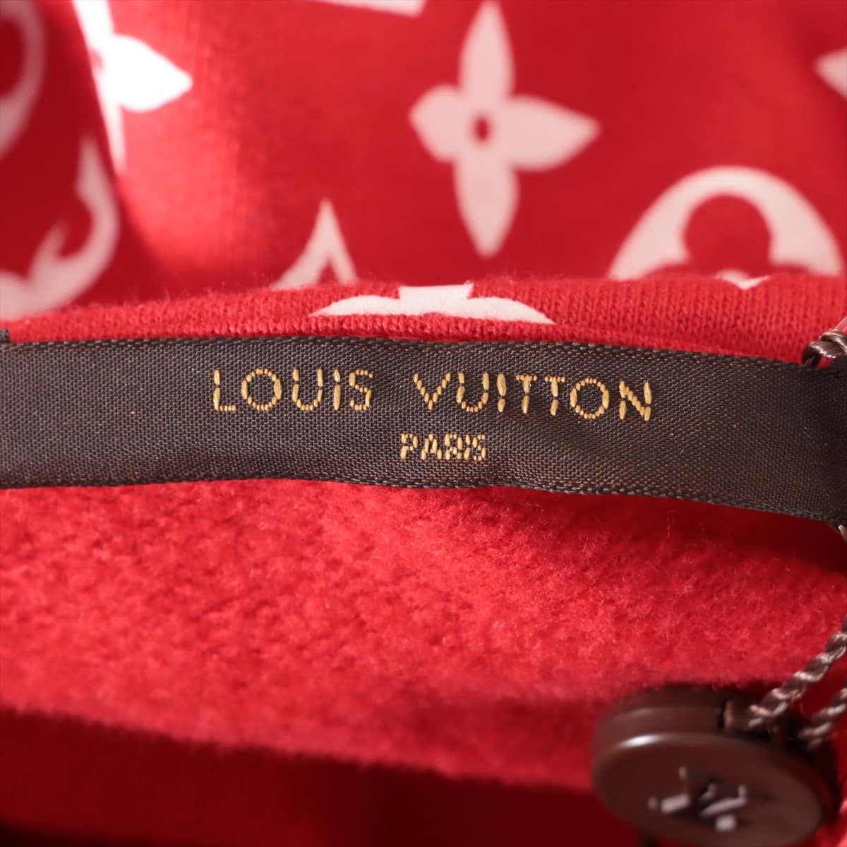 Louis Vuitton × Supreme Cotton Parker M Men's Red  Monogram