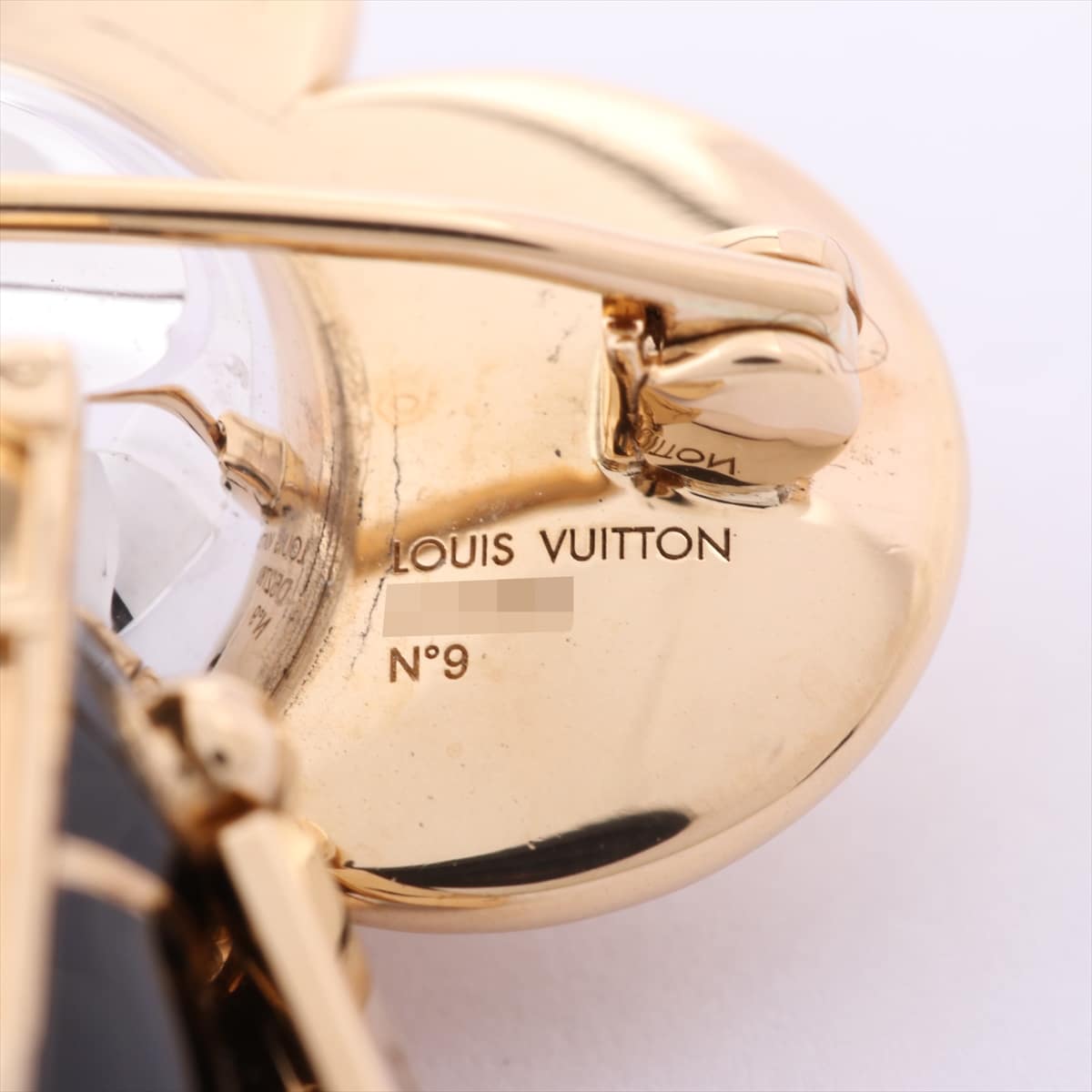 Louis Vuitton Pandantif Vivienne Shibuya diamond Necklace top 750 YG black lacquer 32.9g