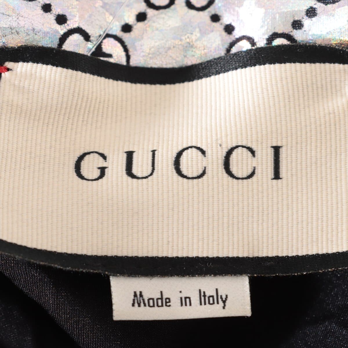 Gucci GG Nylon Sweatsuit S Men's Silver  Laminated sparkling