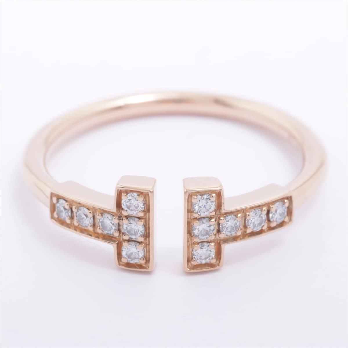 Tiffany T Wire diamond rings 750 PG 2.2g