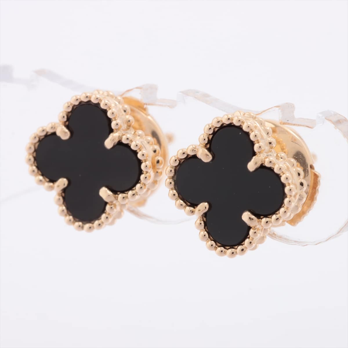 Van Cleef & Arpels Sweet Alhambra Onyx Piercing jewelry 750 YG 2.7g