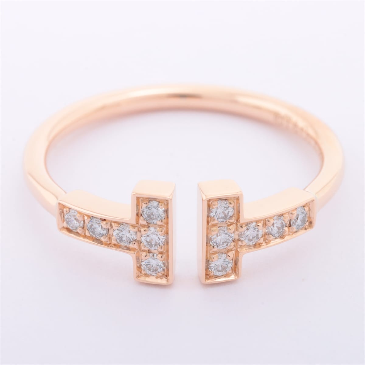Tiffany T Wire diamond rings 750 PG 2.5g