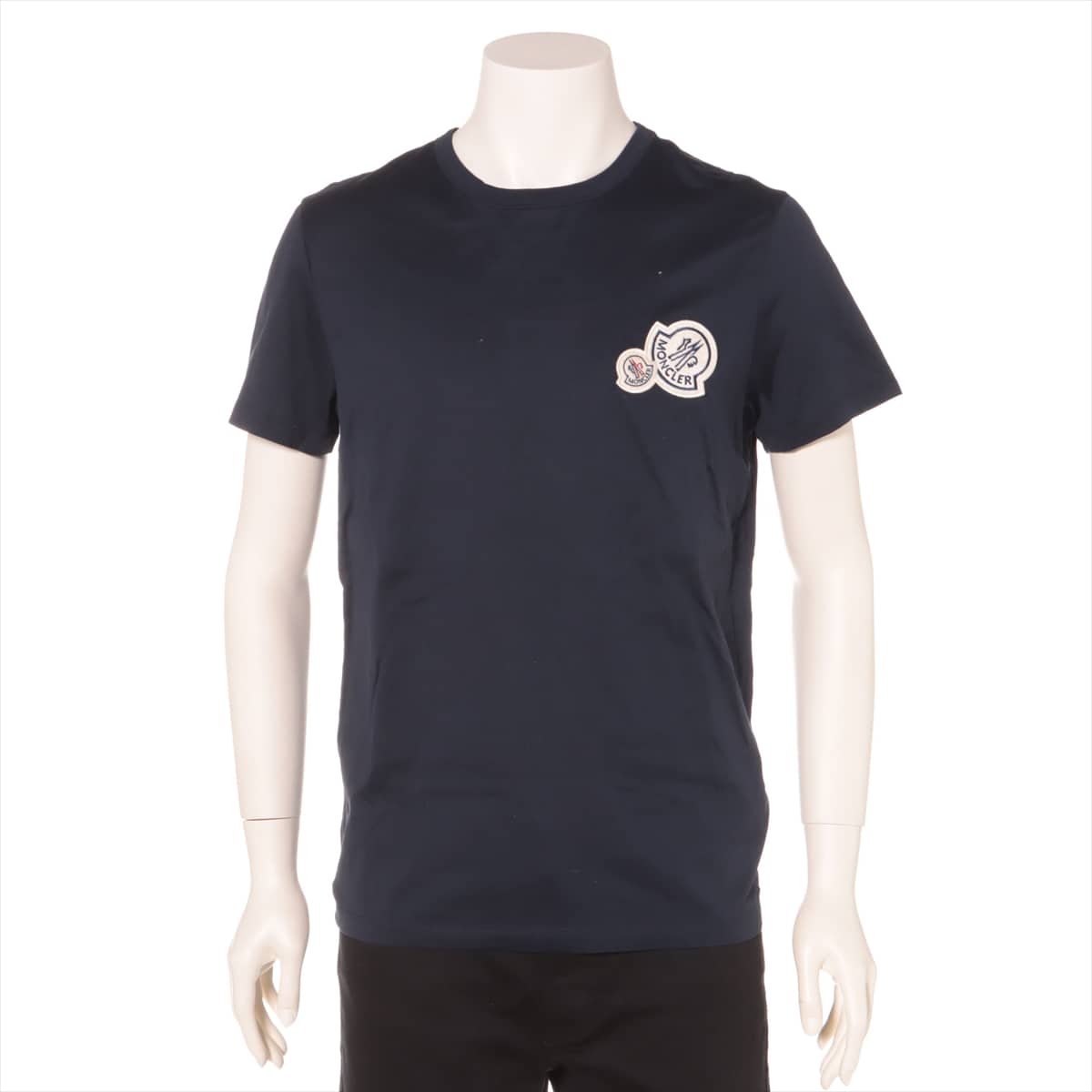 Moncler 20 years Cotton T-shirt M Men's Navy blue
