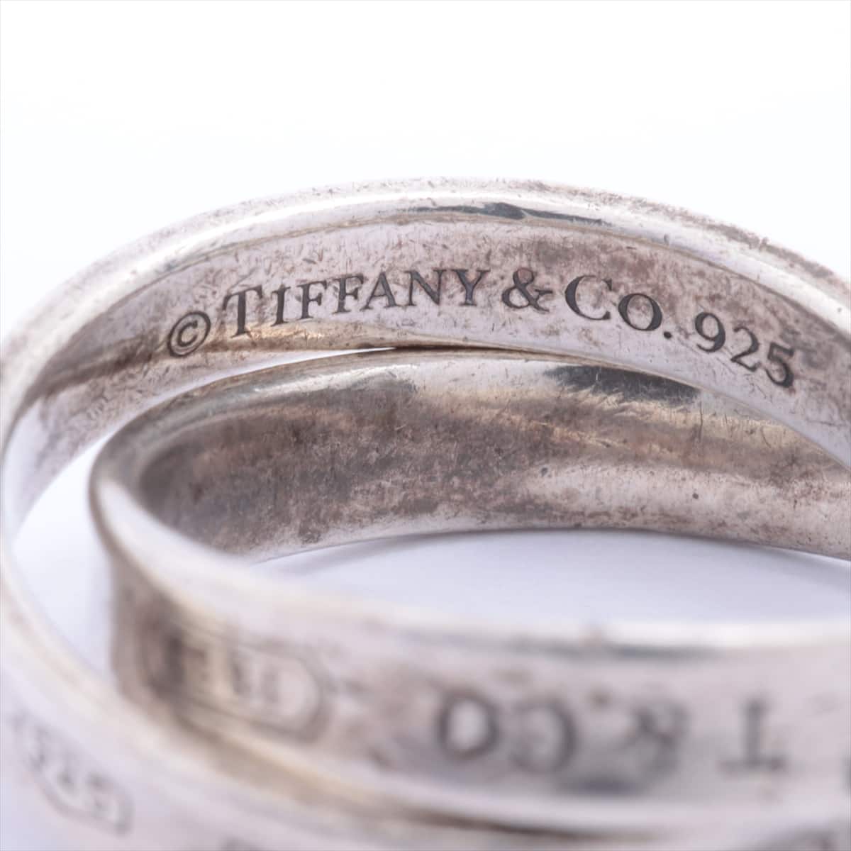 Tiffany 1837 Interlocking Circle rings 925 4.9g Silver