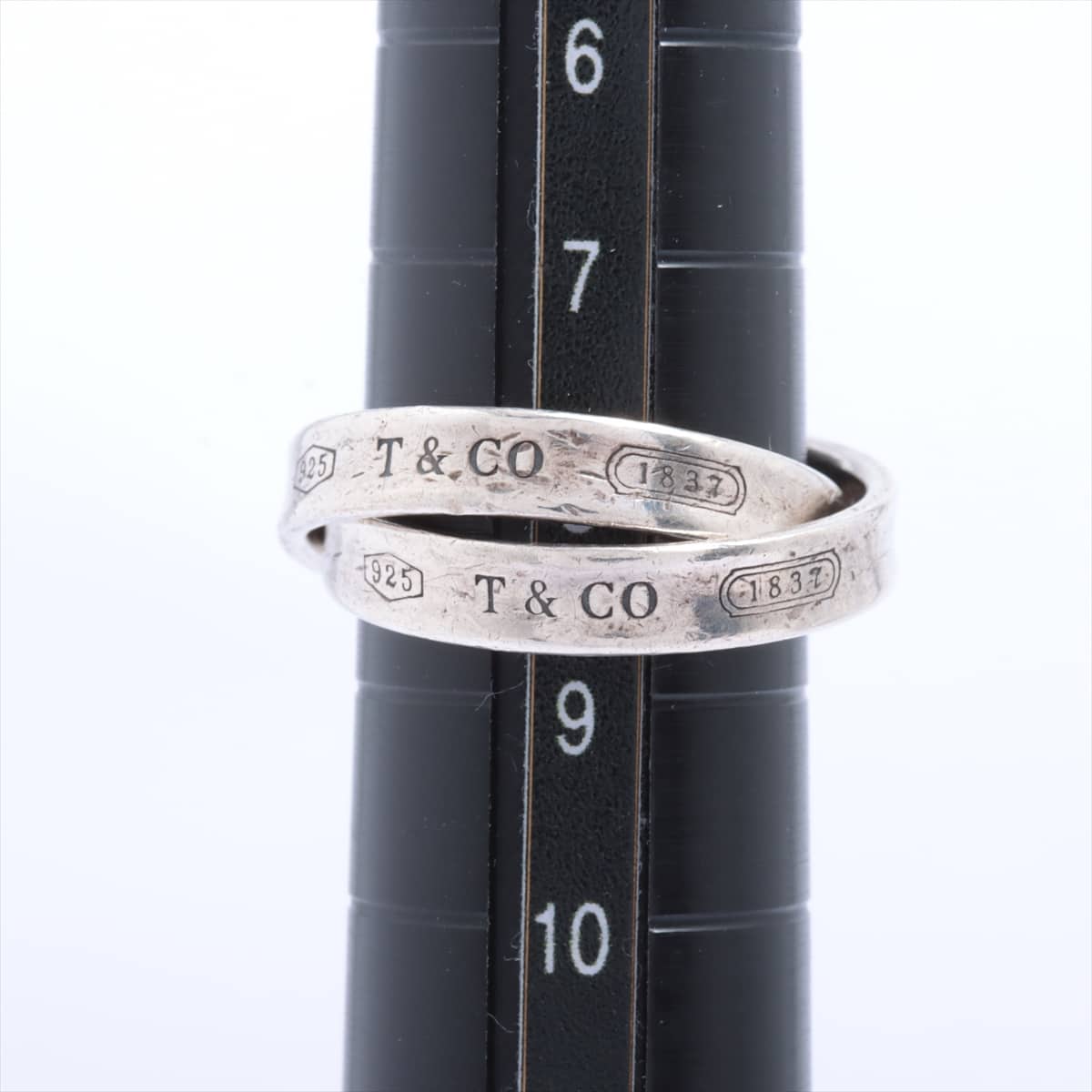 Tiffany 1837 Interlocking Circle rings 925 4.9g Silver