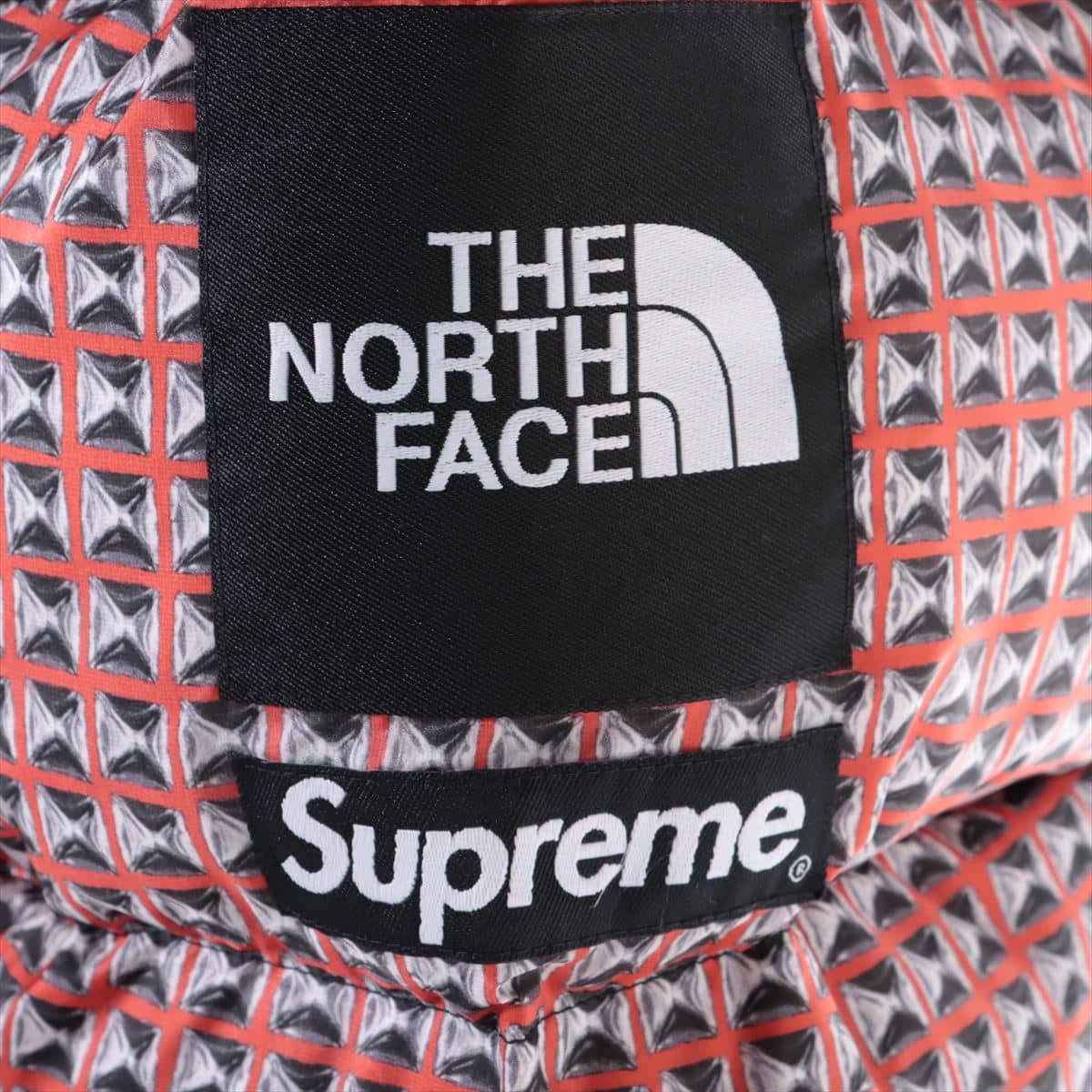 SUPREME × THE NORTH FACE 21SS Nylon Down jacket XL Men's Red x Black  Studs Nupsi