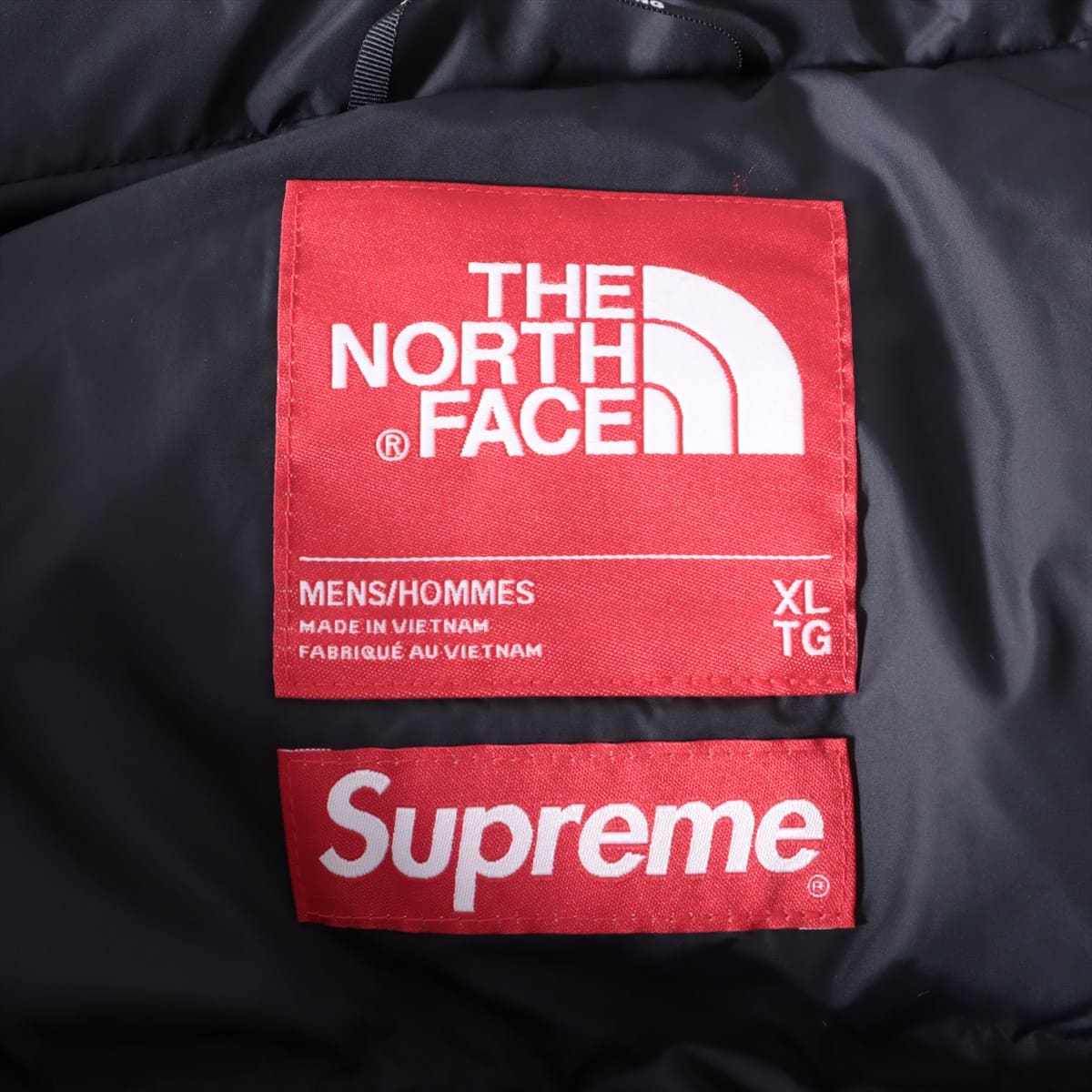 SUPREME × THE NORTH FACE 21SS Nylon Down jacket XL Men's Red x Black  Studs Nupsi