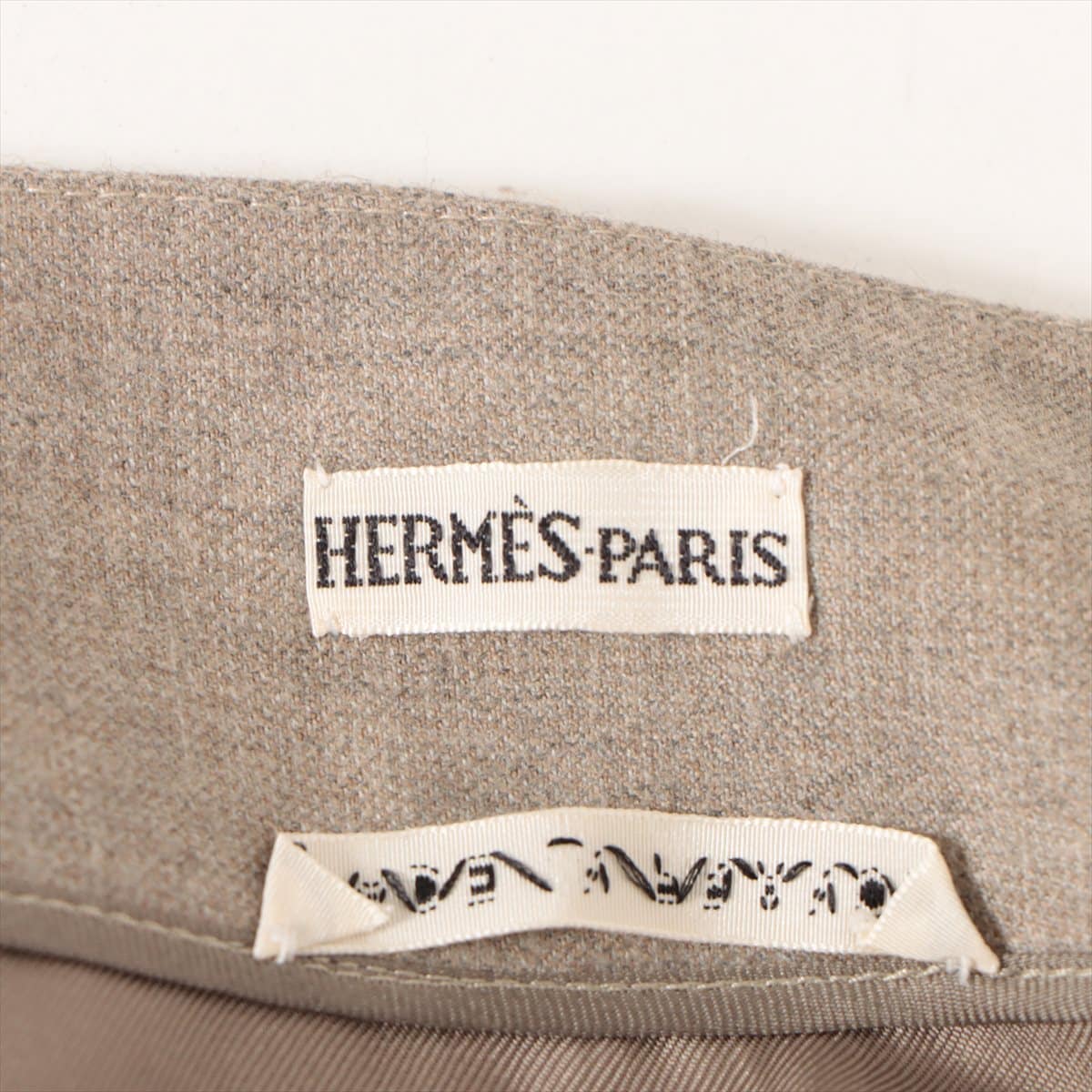 Hermès Margiela Cashmere Skirt 40 Ladies' Beige