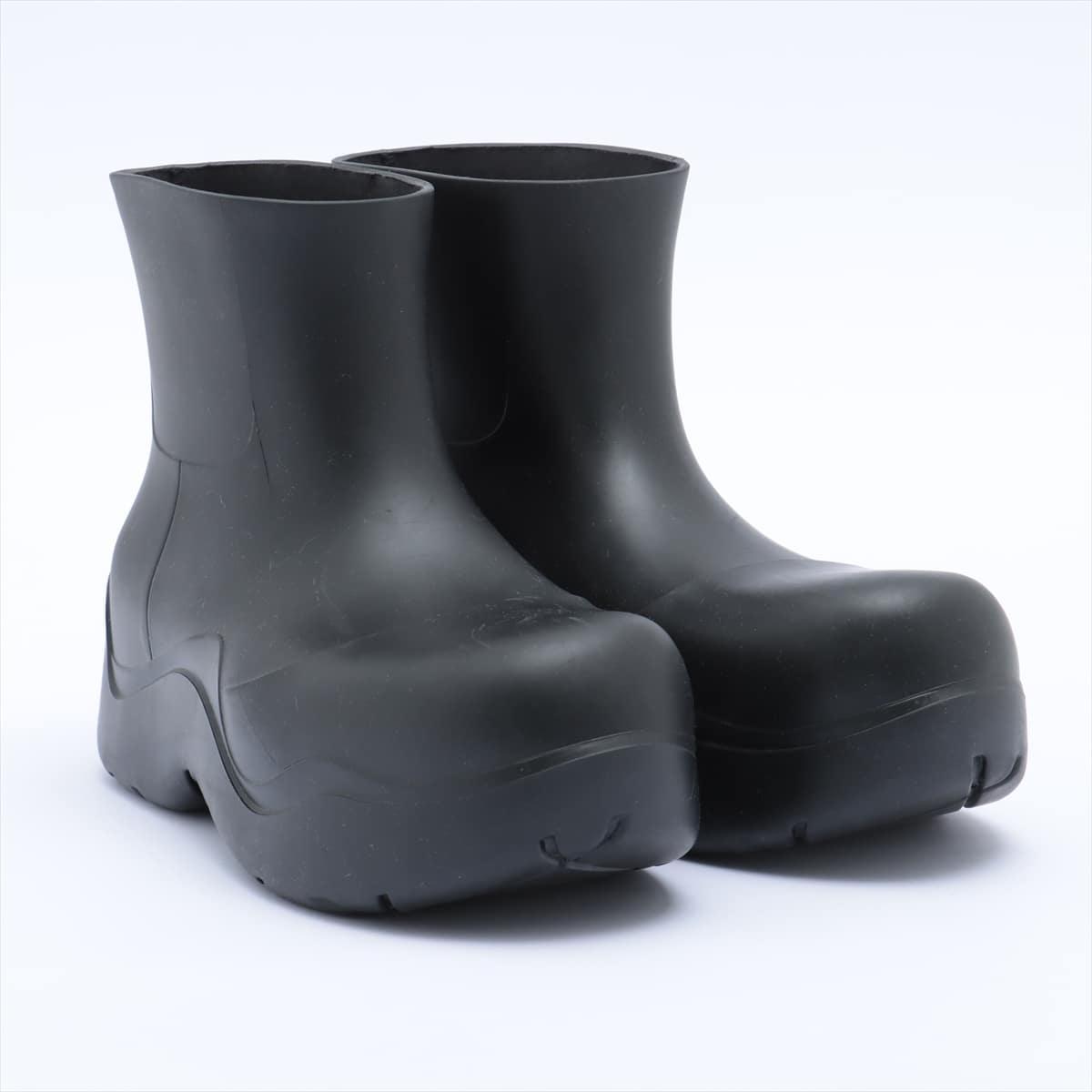 Bottega Veneta Rubber Rain boots 38 Ladies' Black paddles