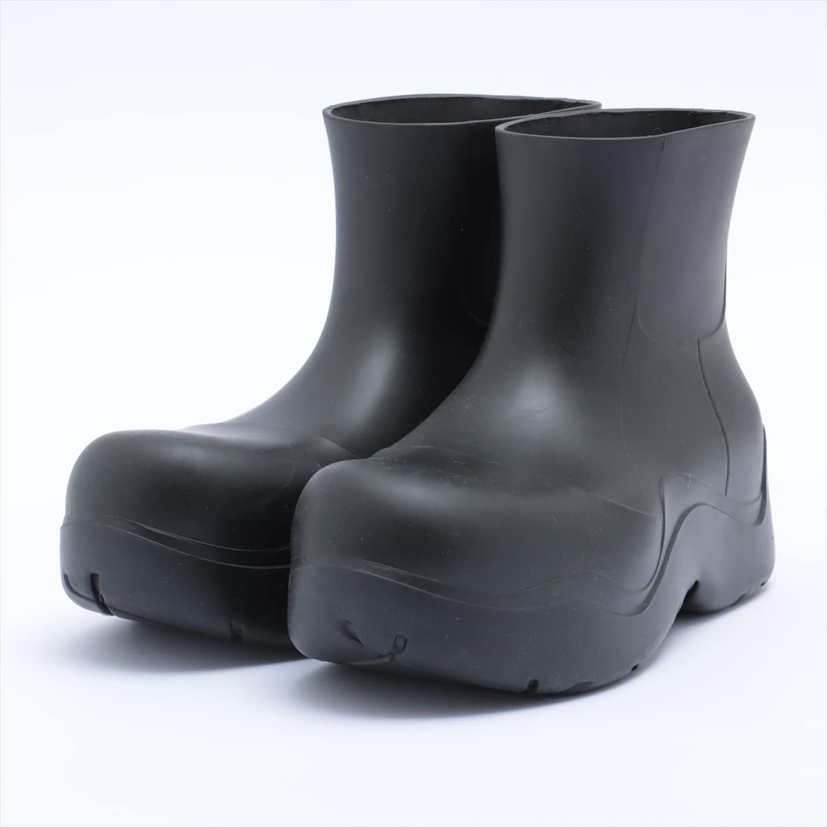 Bottega Veneta Rubber Rain boots 38 Ladies' Black paddles