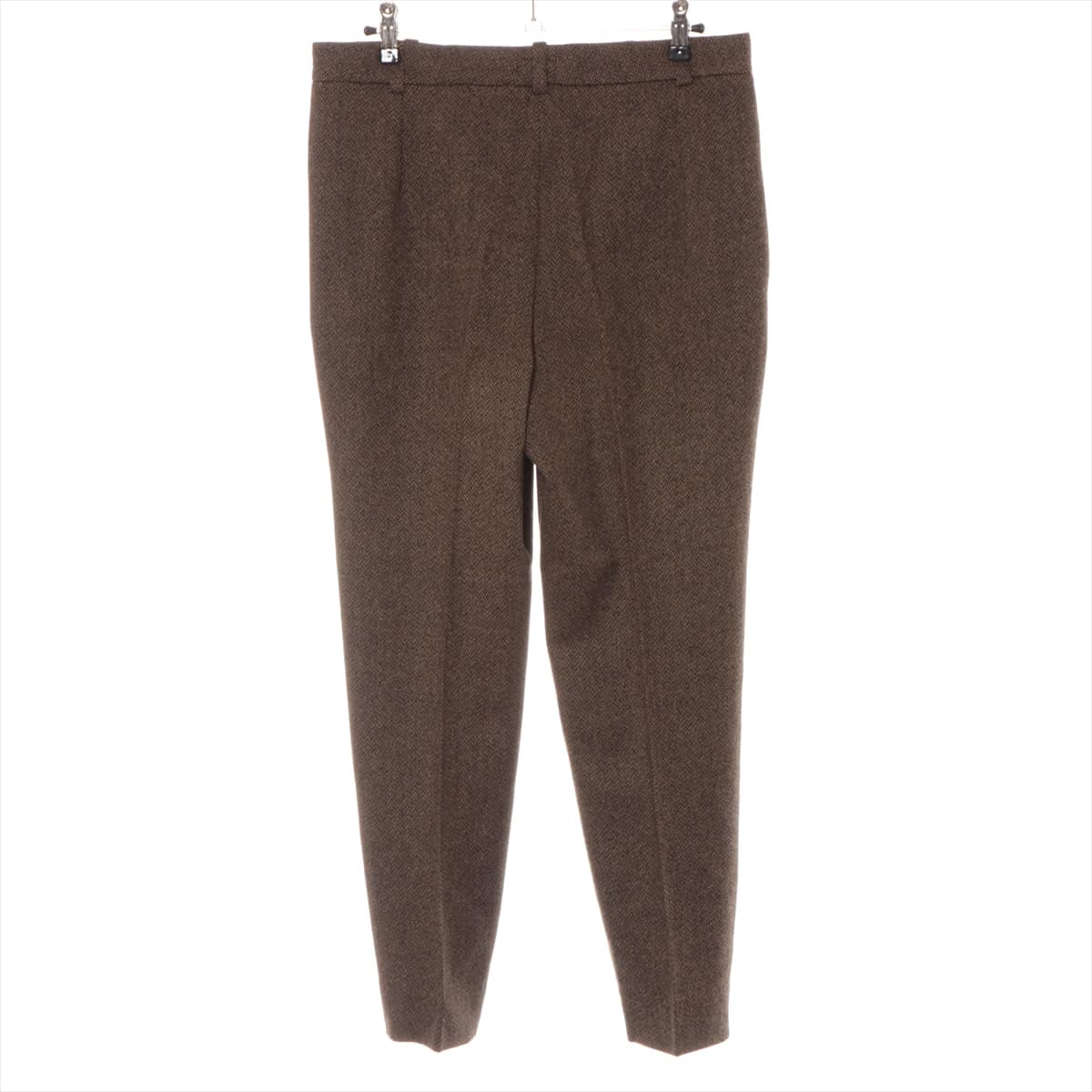 Hermès Margiela Wool & cashmere Pants 38 Ladies' Brown