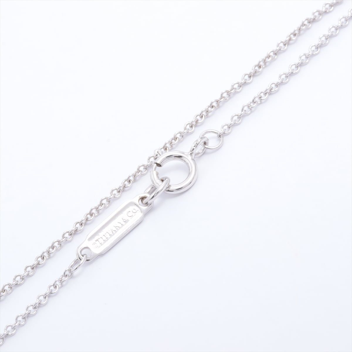 Tiffany Atlas Open medallions diamond Necklace 750 WG 3.6g