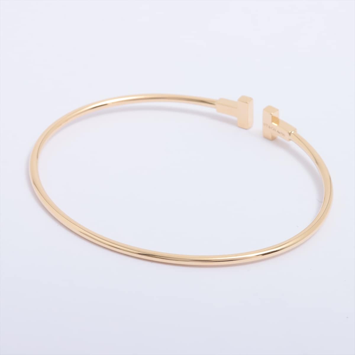 Tiffany T Wire Narrow Bracelet 750 YG 6.1g