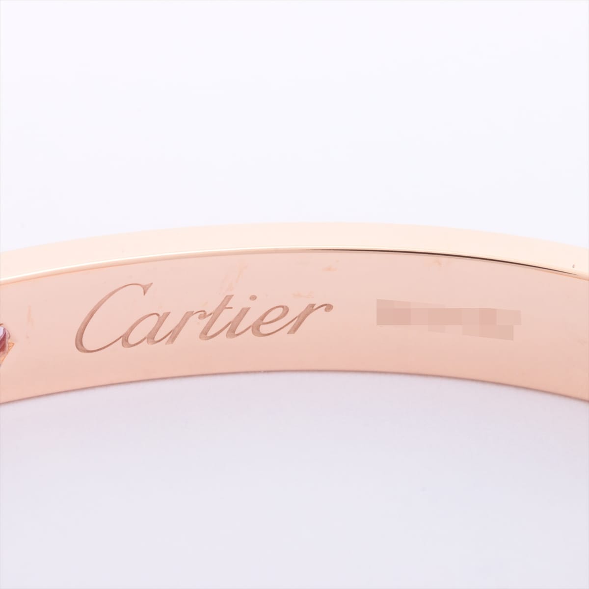 Cartier Love Open bangle 1P Pink sapphire Bracelet 750 PG 24.7g 17