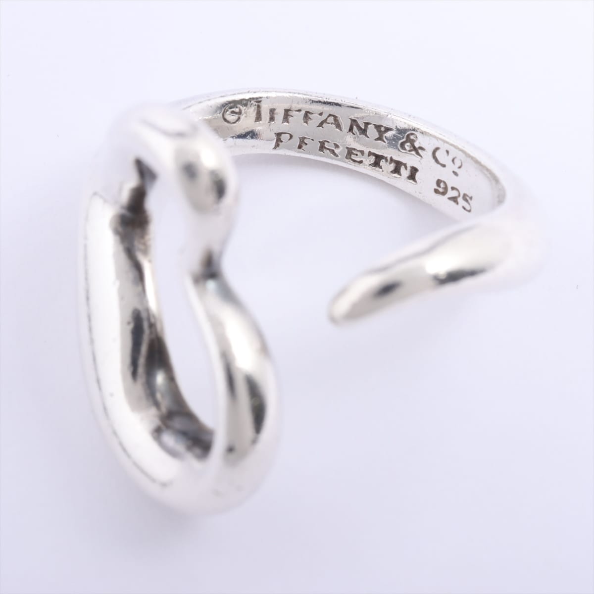 Tiffany Open Heart rings 925 6.1g Silver
