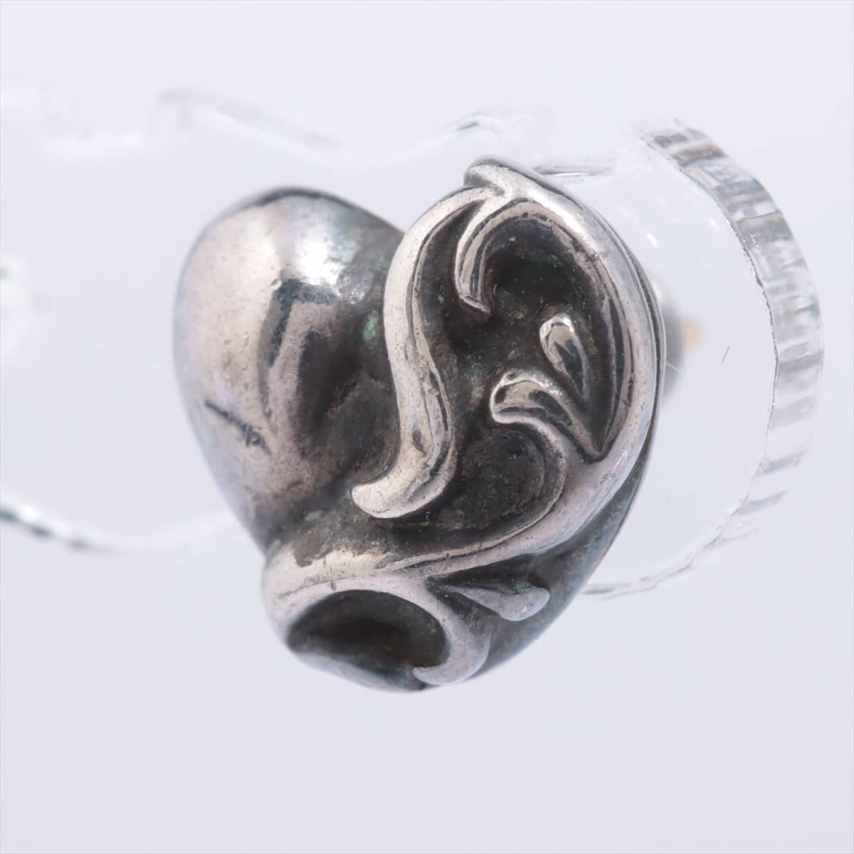 Chrome Hearts Heart Stud Earrings Piercing jewelry 925×14K 1.7g