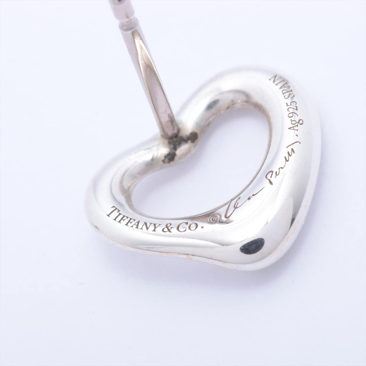 Tiffany Open Heart Piercing jewelry (for both ears) 925 2.1g Silver