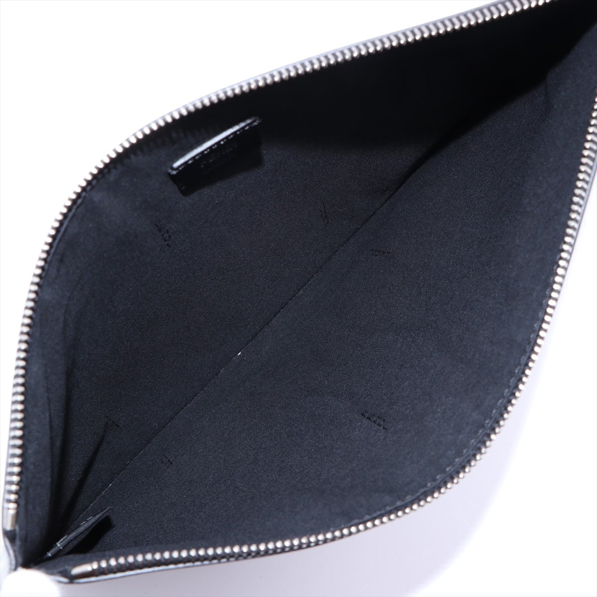 Fendi Monster Leather Clutch bag Black 7N0078