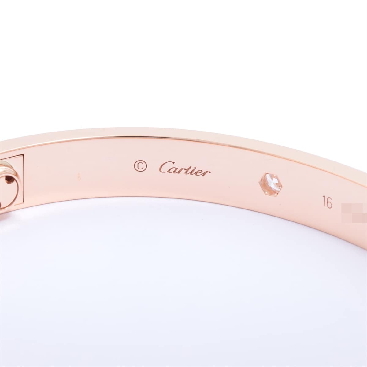 Cartier Love half diamond Bracelet 750 PG 30.4g 16