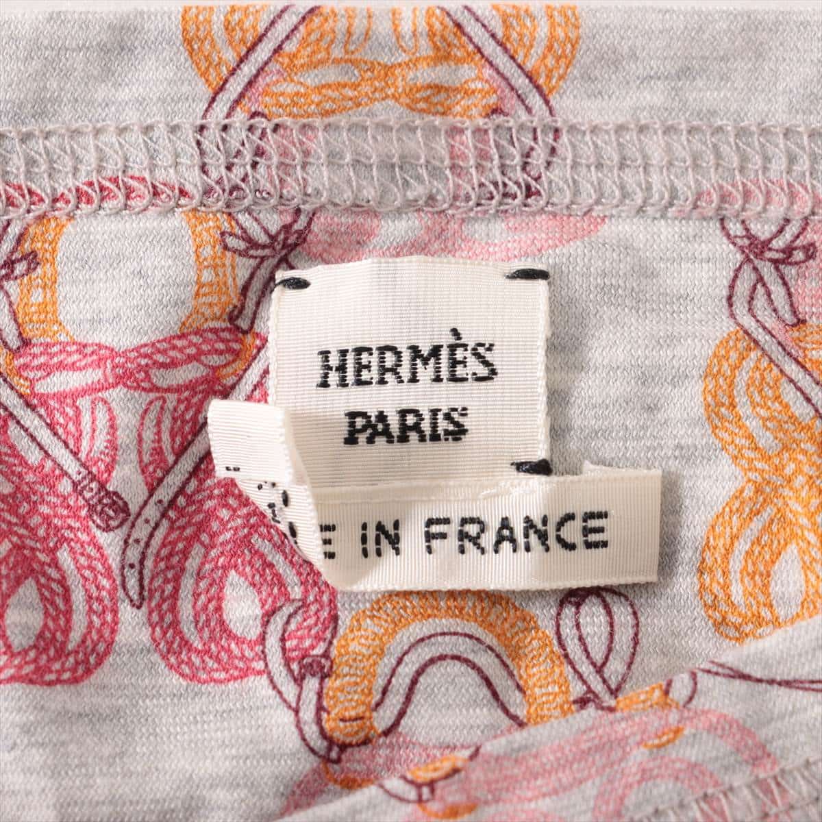 Hermès Cotton T-shirt 34 Ladies' Grey
