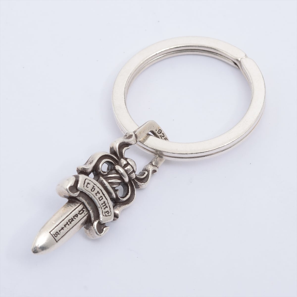 Chrome Hearts Dagger Keyring 925 11.2g With invoice