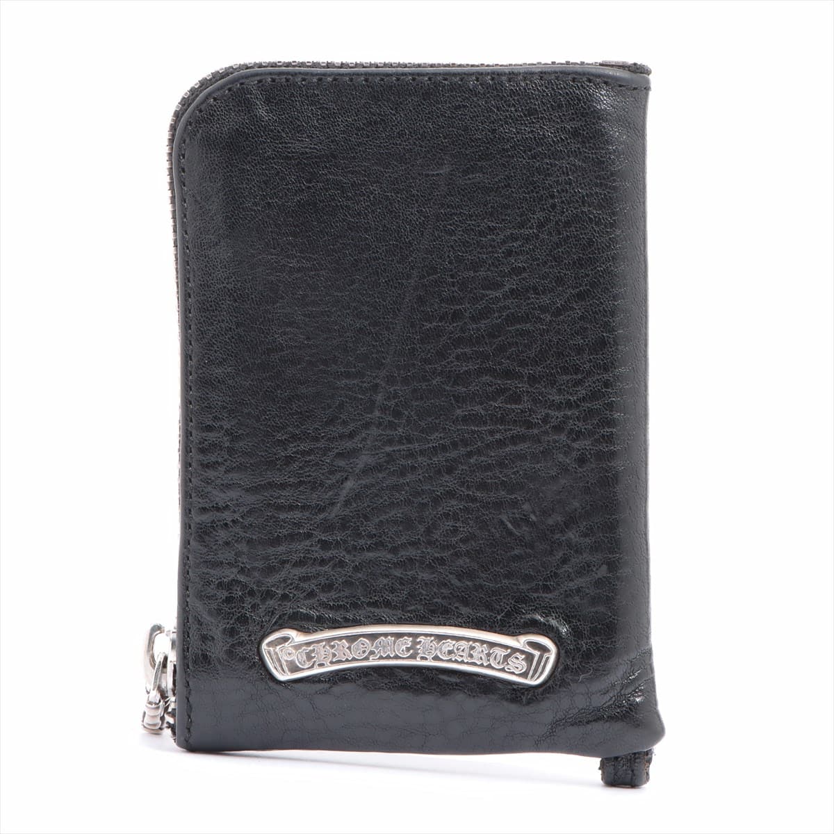 Chrome Hearts Zip Tiny Wallet Leather With invoice