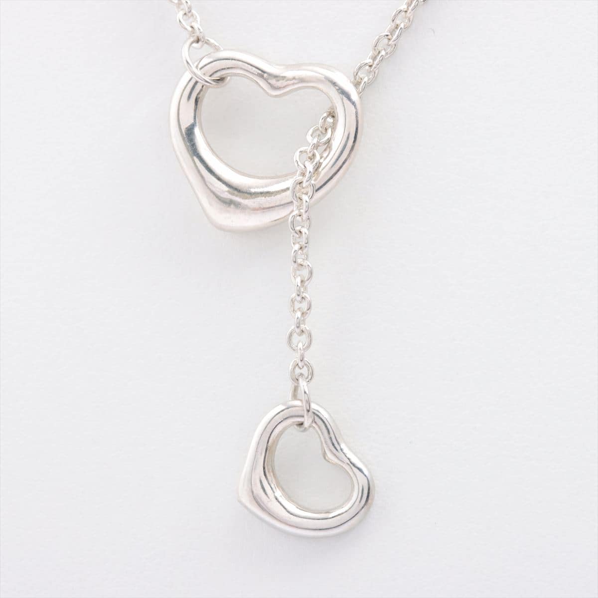 Tiffany Open Heart Necklace 925 6.6g Silver