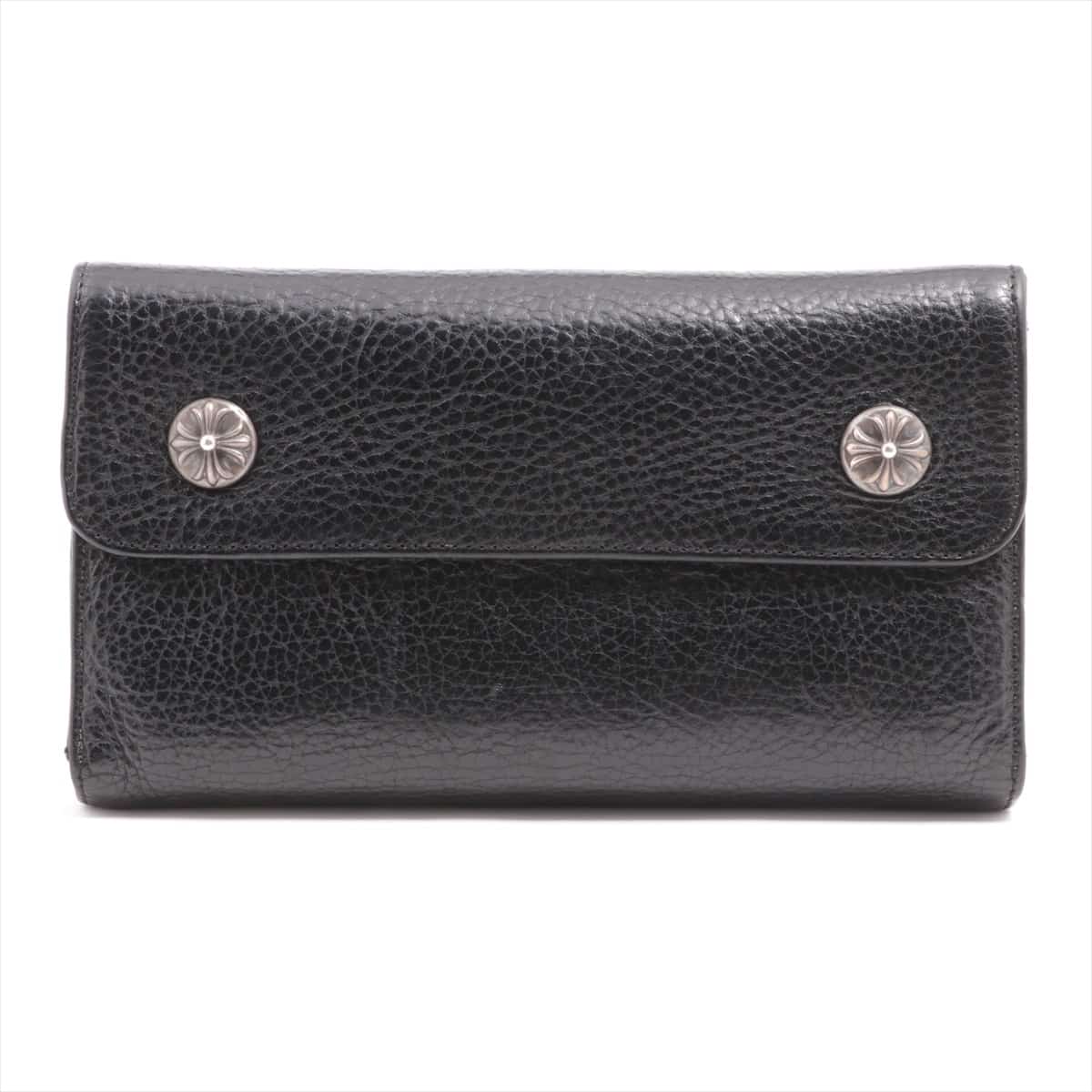 Chrome Hearts Wave Wallet Wallet Leather With invoice