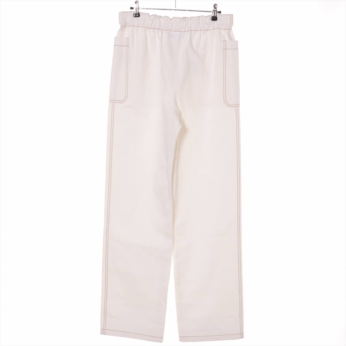 Chanel P60 Cotton Denim pants 38 Ladies' White