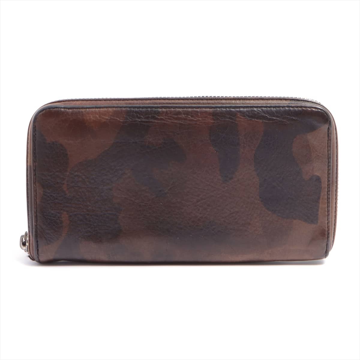 Chrome Hearts REC F ZIP Wallet Leather 3 Cemetery Cross Camouflage