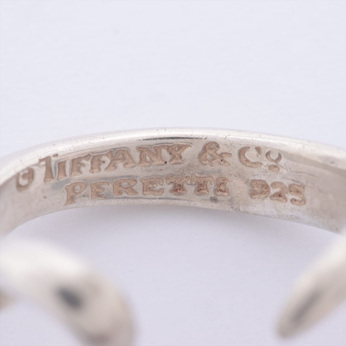 Tiffany Open Heart rings 925 5.8g Silver
