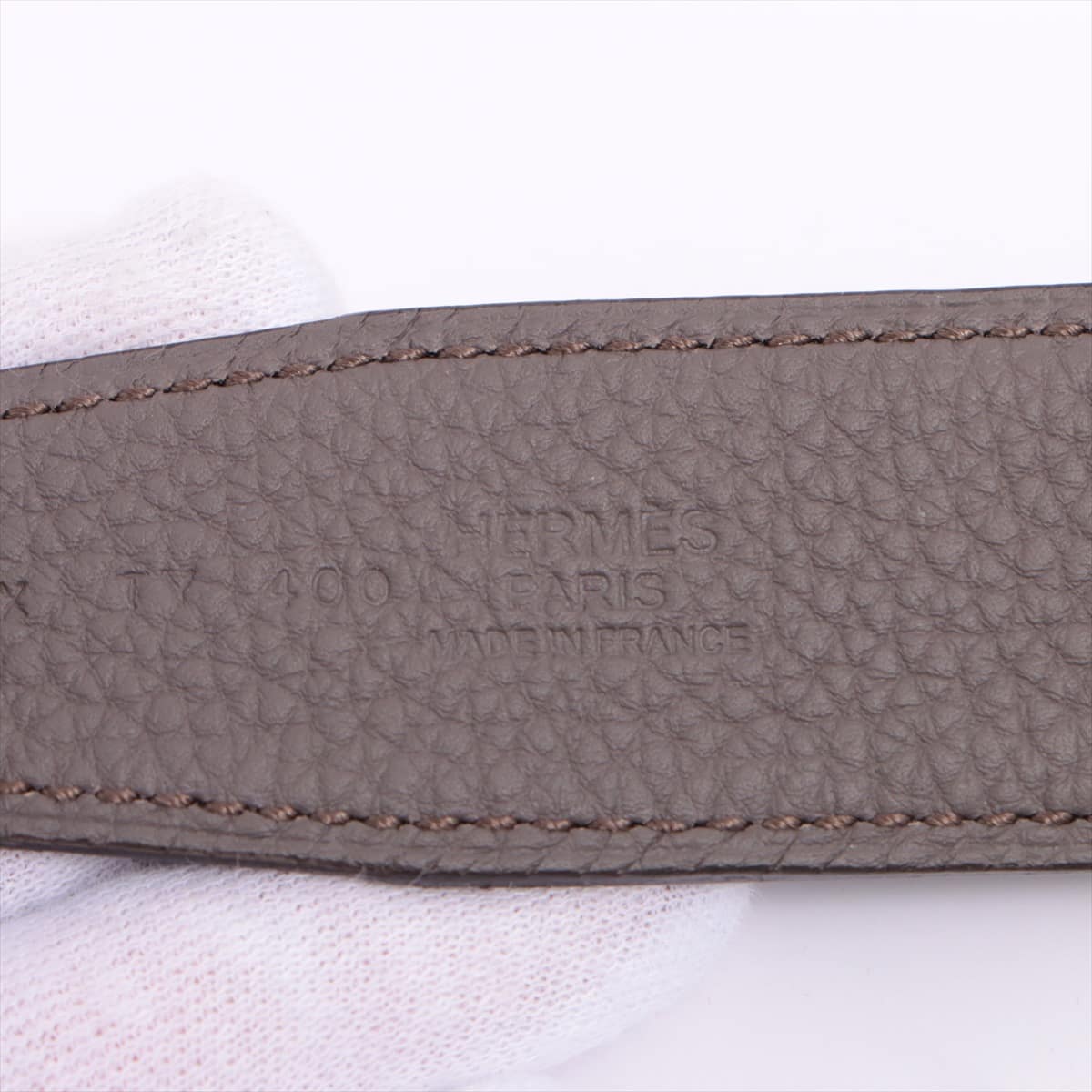Hermès Touareg X engraved (2016) Belt 90 Leather & 925 Brown