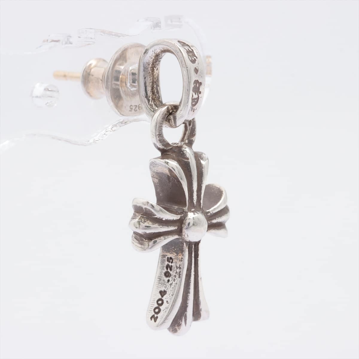 Chrome Hearts CH Cross Baby fat charms Piercing jewelry 925×14K 2.6g With invoice