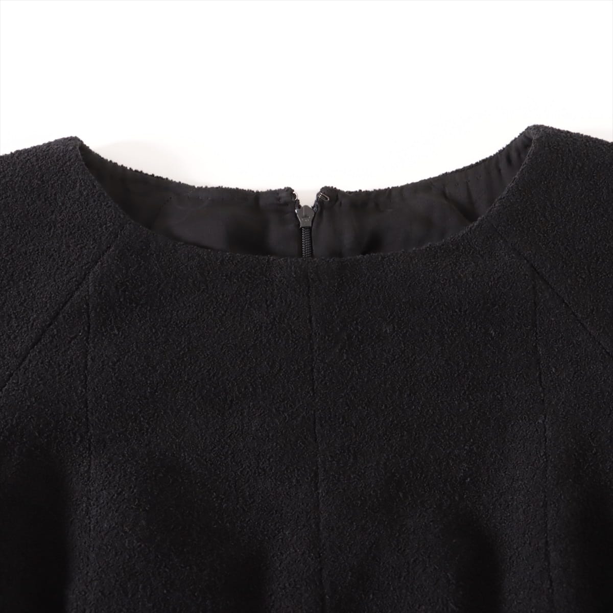 Chanel Coco Mark P41 Wool & nylon Dress 40 Ladies' Black