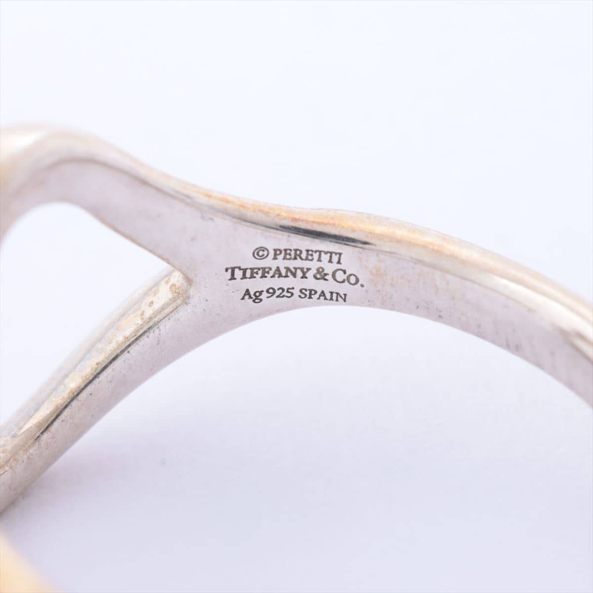 Tiffany Open Heart rings 925 2.2g Silver