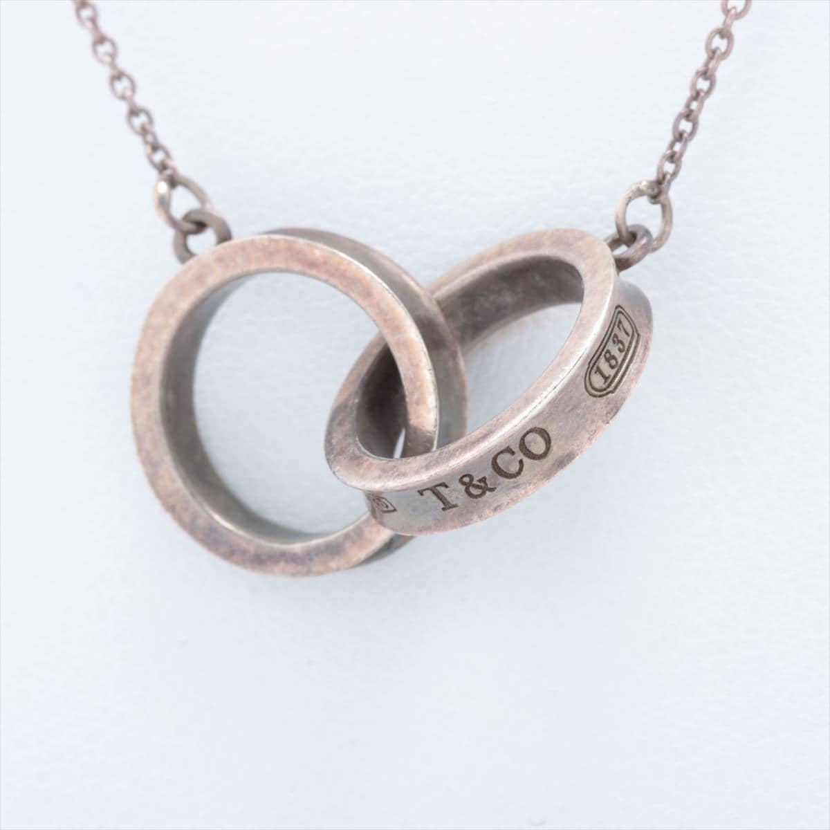 Tiffany 1837 Interlocking Circle Necklace 925 4.2g Silver