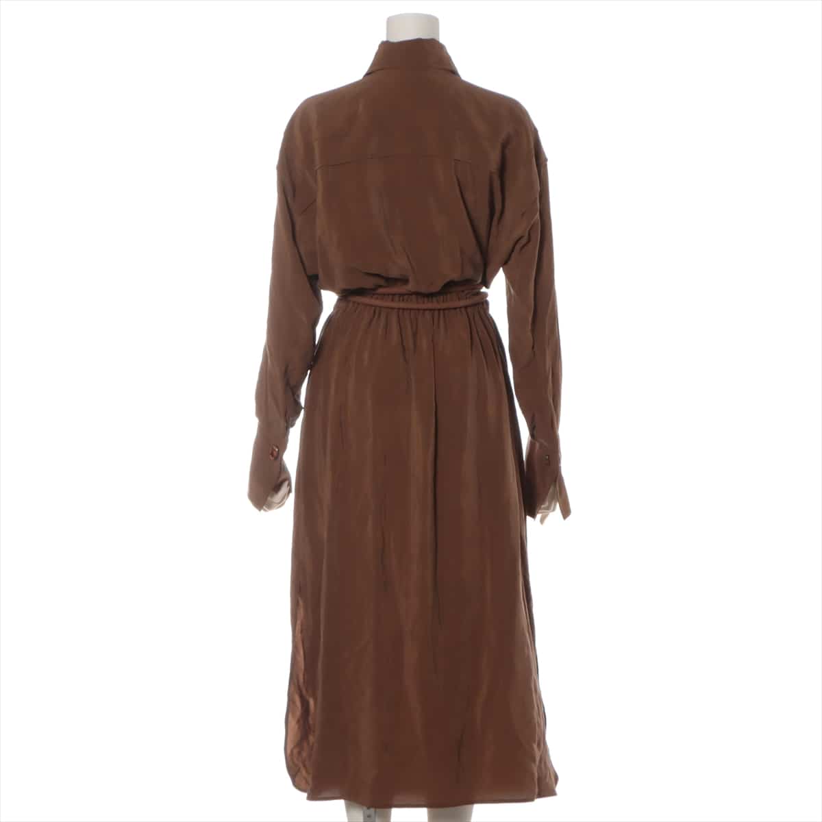 Fendi 19-year Silk Dress 38 Ladies' Brown