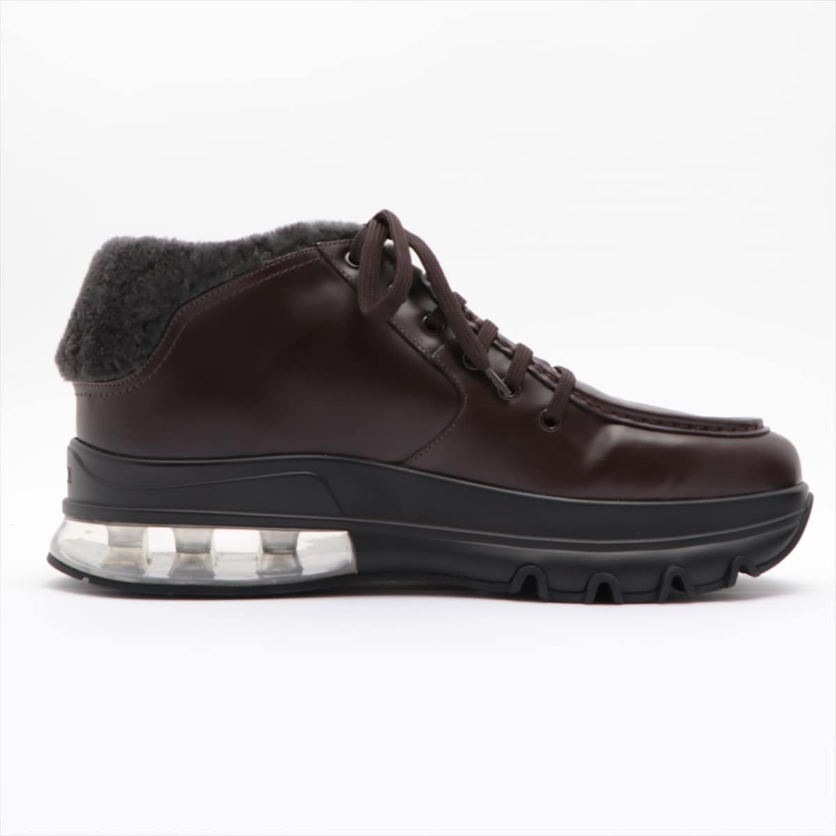 Fendi Leather Boots 40 Men's Brown 7L1272