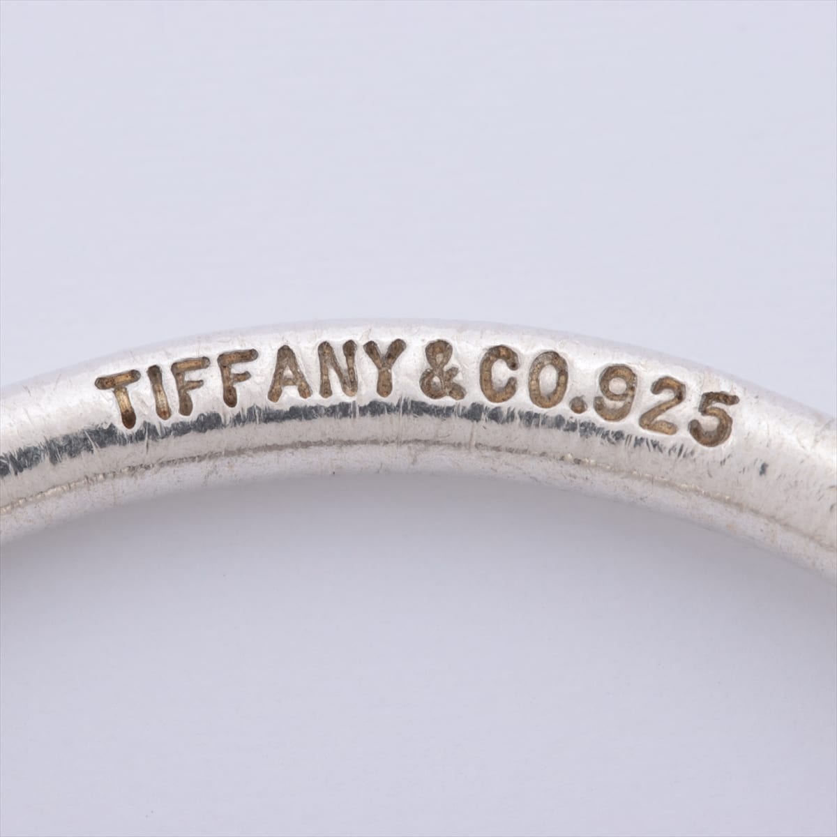 Tiffany Return To Tiffany Oval tag Keyring 925 Silver