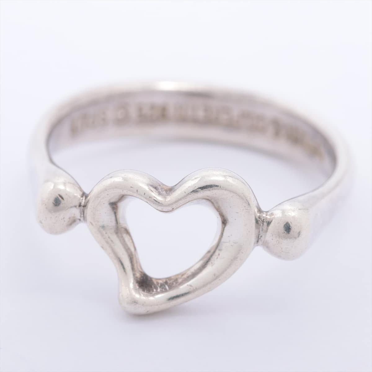 Tiffany Open Heart rings 925 2.6g Silver