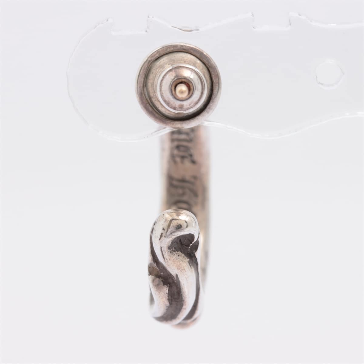 Chrome Hearts Scroll Hoop Earrings Piercing jewelry 925×14K 3.7g