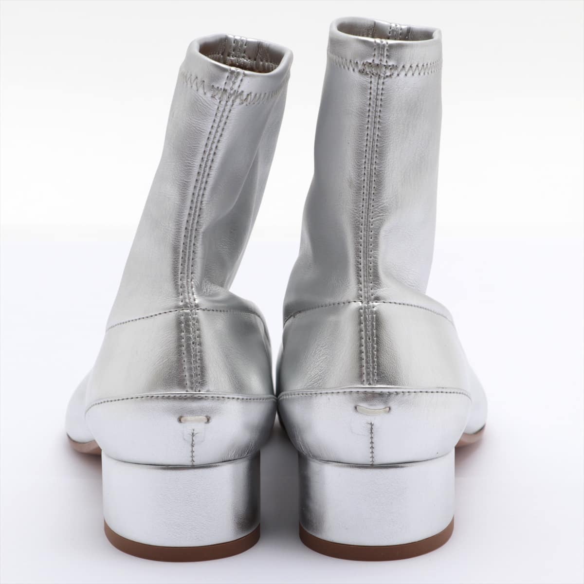 Maison Margiela TABI Leather Boots 35 Ladies' Silver S58WU0270 22