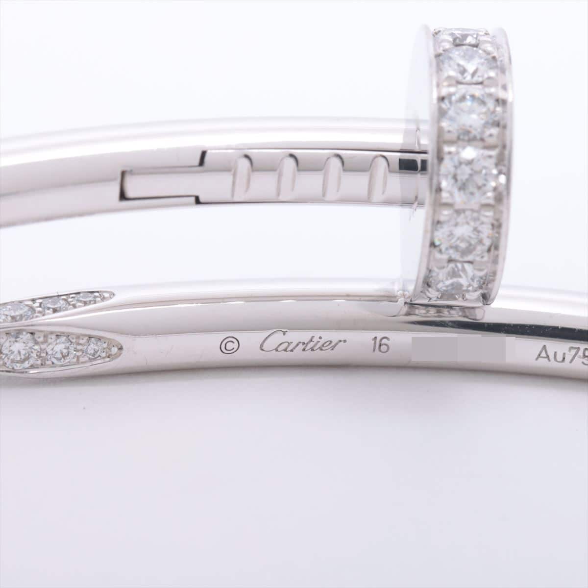 Cartier Juste un Clou diamond Bracelet 750 WG 32.1g 16