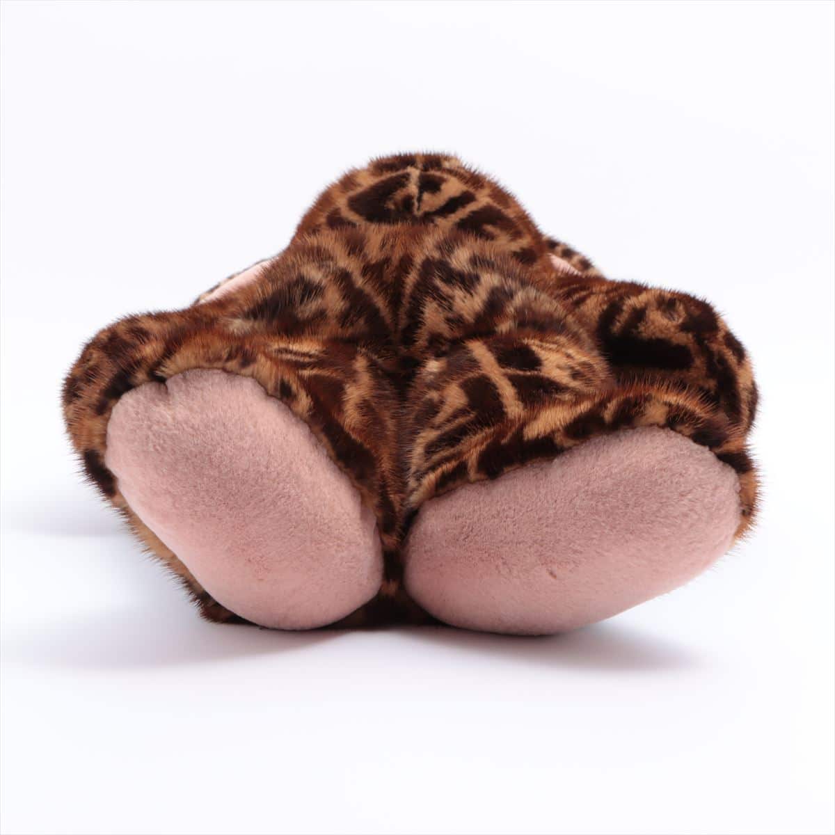 Fendi ZUCCa Stuffed toy Fur Brown