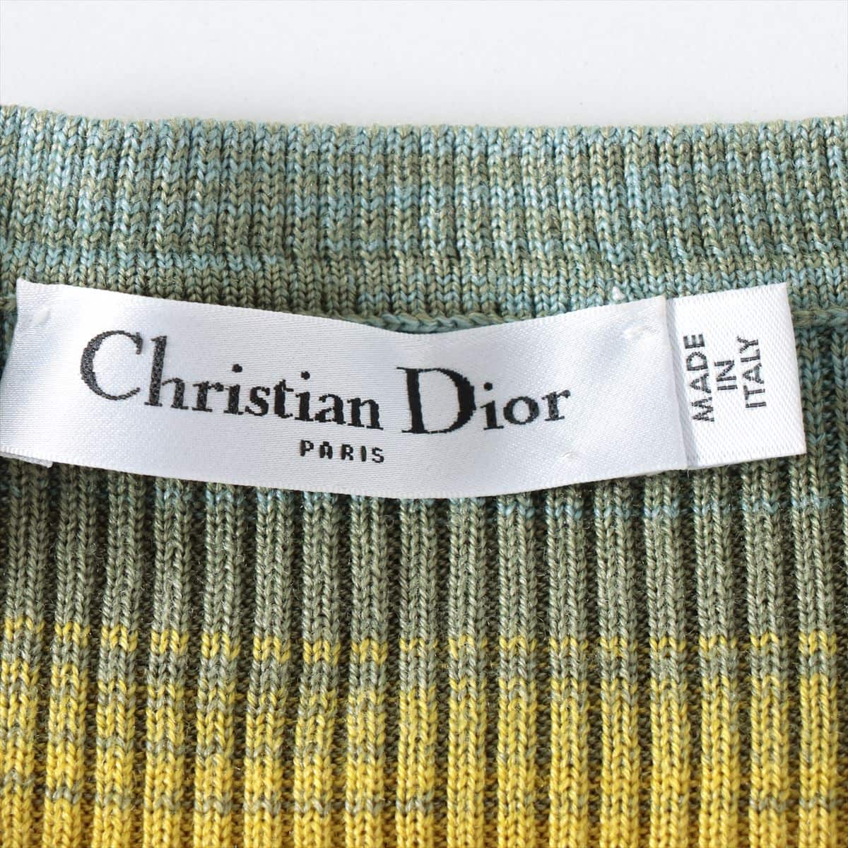 Christian Dior Wool & silk Short Sleeve Knitwear F38 Ladies' Multicolor  024S44AM308 Bee