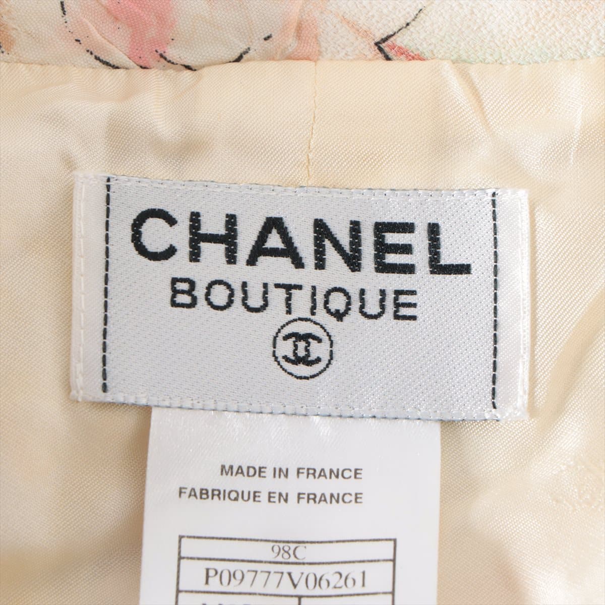Chanel Coco Button 98C Acetate Dress 40 Ladies' Multicolor