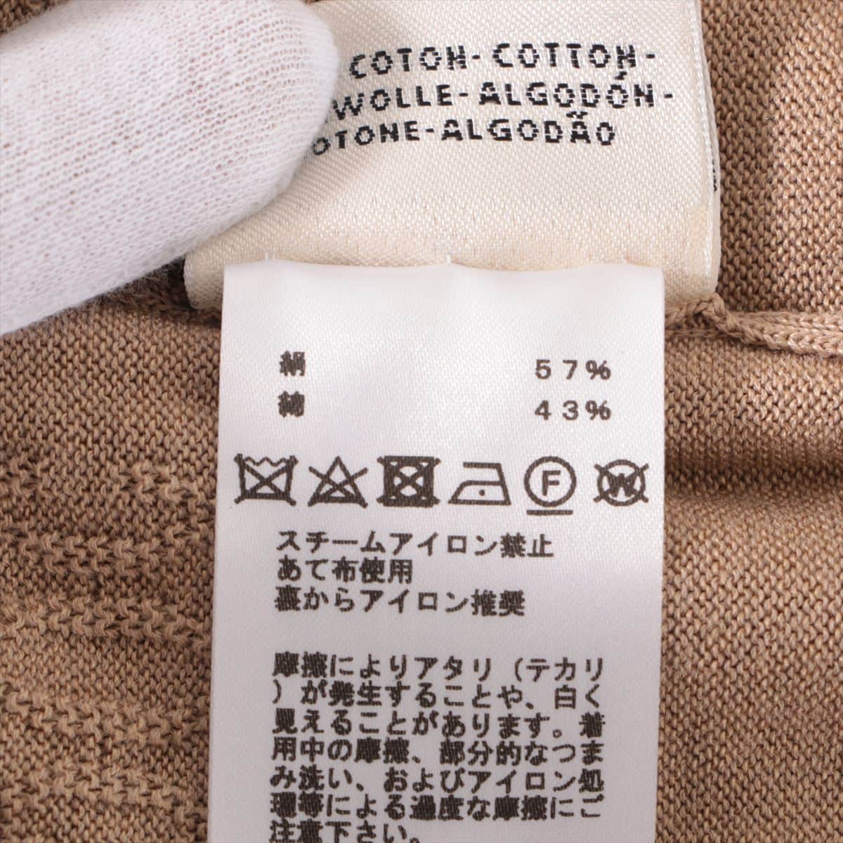 Hermès Cotton & silk Short Sleeve Knitwear 34 Ladies' Beige