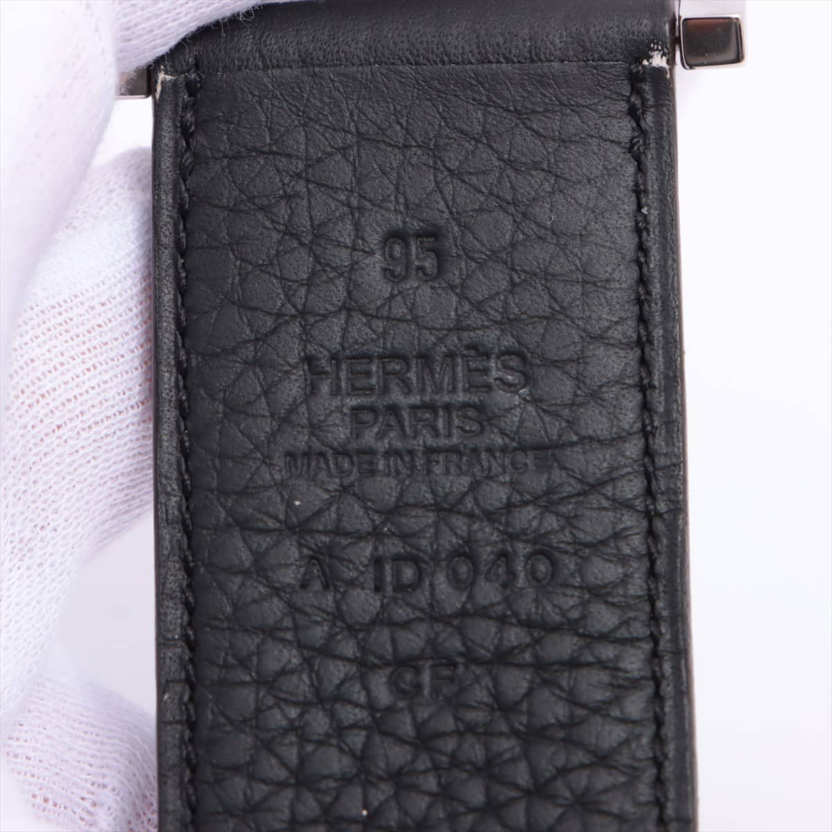 Hermès Serie A Koku (2017) Belt GP & leather Black